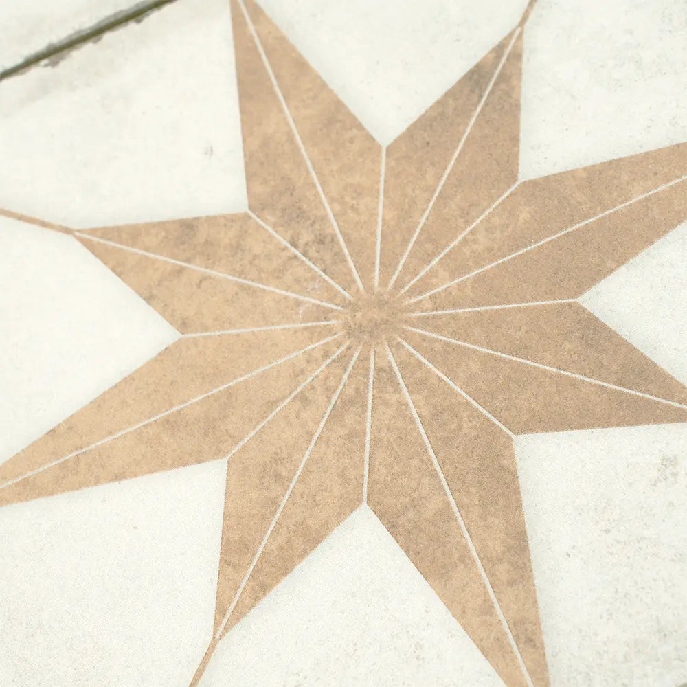 Ursa Terracotta Star 7.87 x 7.87 Porcelain Tile | Tile Club