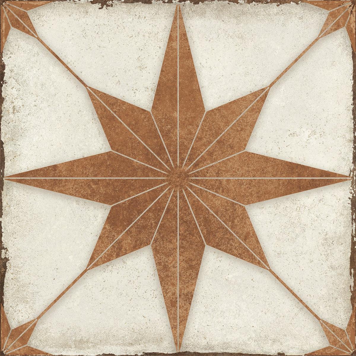 Ursa Terracotta Star 7.87 x 7.87 Porcelain Tile Sample