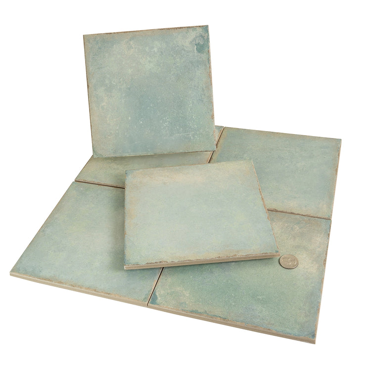 Ursa Turquoise Square 7.87x7.87 Porcelain Tile | Tile Club