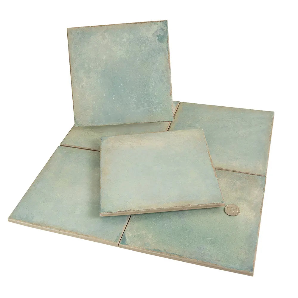 Ursa Turquoise Square 7.87x7.87 Porcelain Tile | Tile Club
