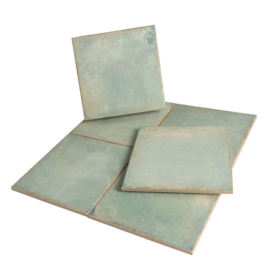 Ursa Turquoise Square 7.87x7.87 Porcelain Tile | Tile Club