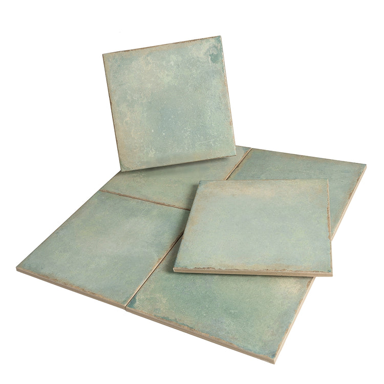 Ursa Turquoise Square 7.87x7.87 Porcelain Tile | Tile Club