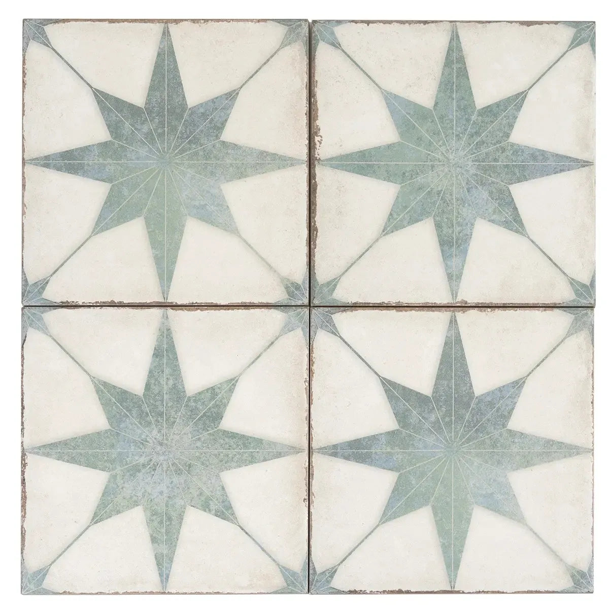 Ursa Turquoise Star 7.87 x 7.87 Porcelain Tile | Tile Club