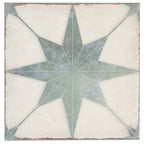 Ursa Turquoise Star 7.87 x 7.87 Porcelain Tile | Tile Club