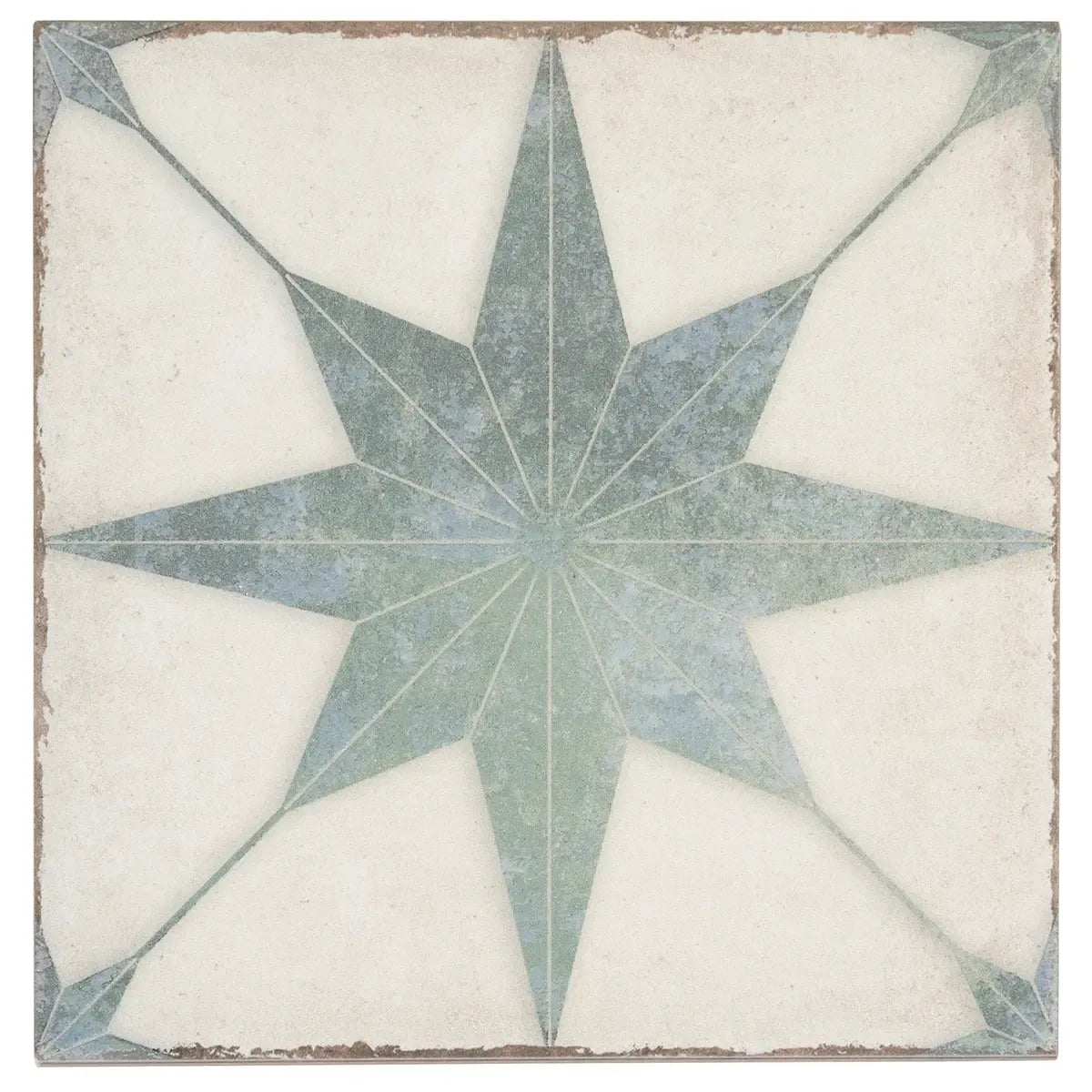 Ursa Turquoise Star 7.87 x 7.87 Porcelain Tile | Tile Club