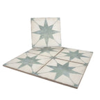 Ursa Turquoise Star 7.87 x 7.87 Porcelain Tile | Tile Club