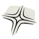 Santorini Retro Star White and Black Marble Mosaic Tile | Tile Club