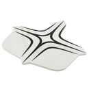 Santorini Retro Star White and Black Marble Mosaic Tile | Tile Club