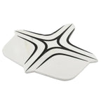Santorini Retro Star White and Black Marble Mosaic Tile | Tile Club