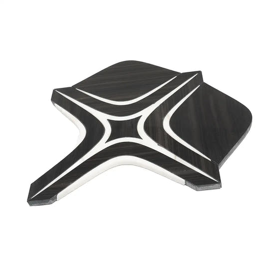 Santorini Retro Star Black Marble Mosaic Tile | Tile Club