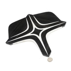 Santorini Retro Star Black Marble Mosaic Tile | Tile Club