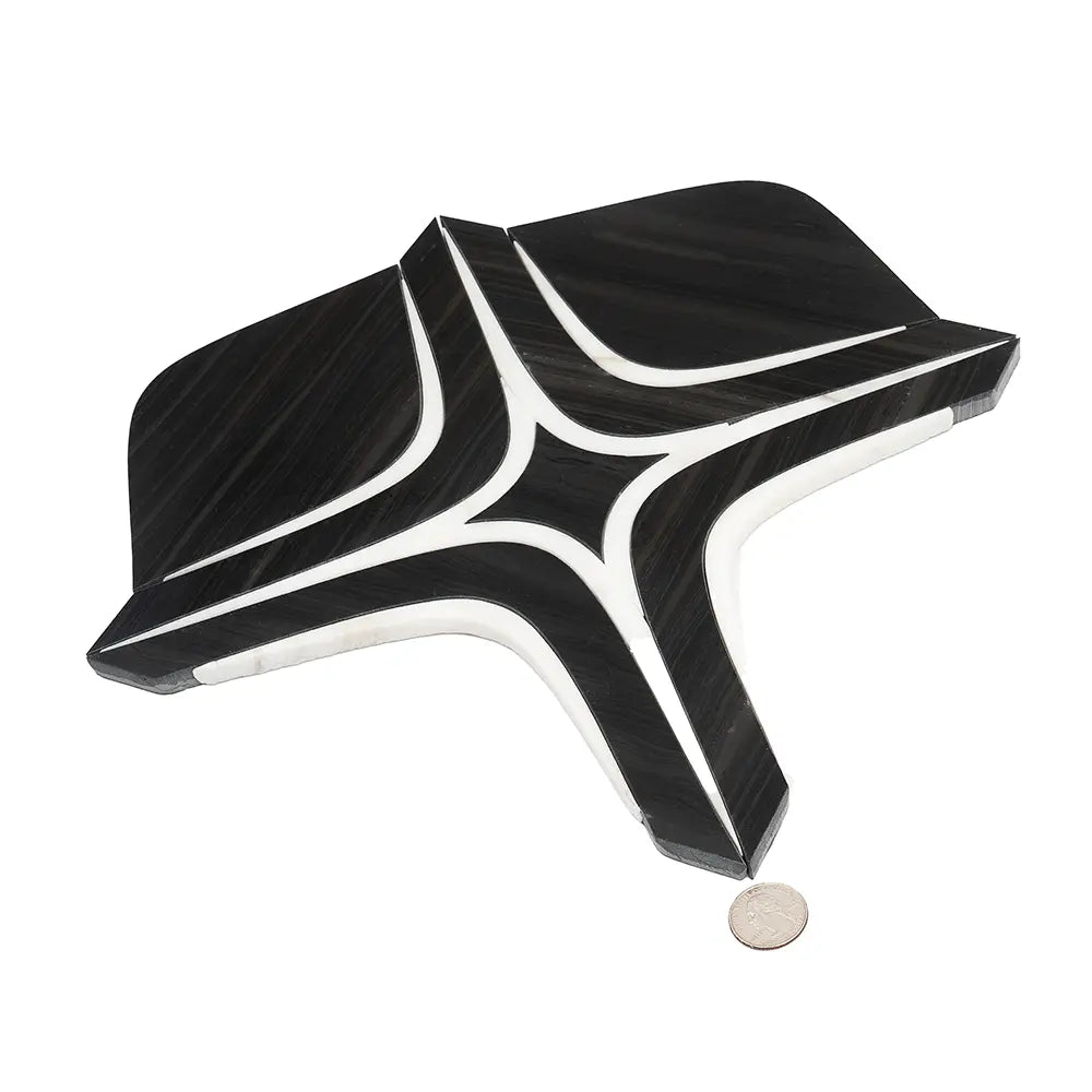 Santorini Retro Star Black Sample | Tile Club