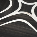 Santorini Retro Star Black Marble Mosaic Tile | Tile Club