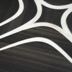 Santorini Retro Star Black Marble Mosaic Tile | Tile Club