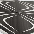 Santorini Retro Star Black Marble Mosaic Tile | Tile Club