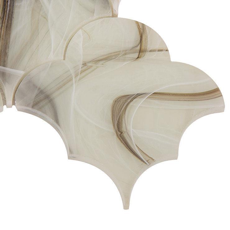 Sea Glass Cloud Amber Mosaic Tile | Tile Club