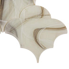 Sea Glass Cloud Amber Mosaic Tile | Tile Club