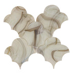 Sea Glass Cloud Amber Mosaic Tile