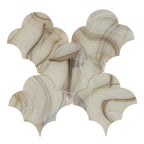 Sea Glass Cloud Amber Mosaic Tile