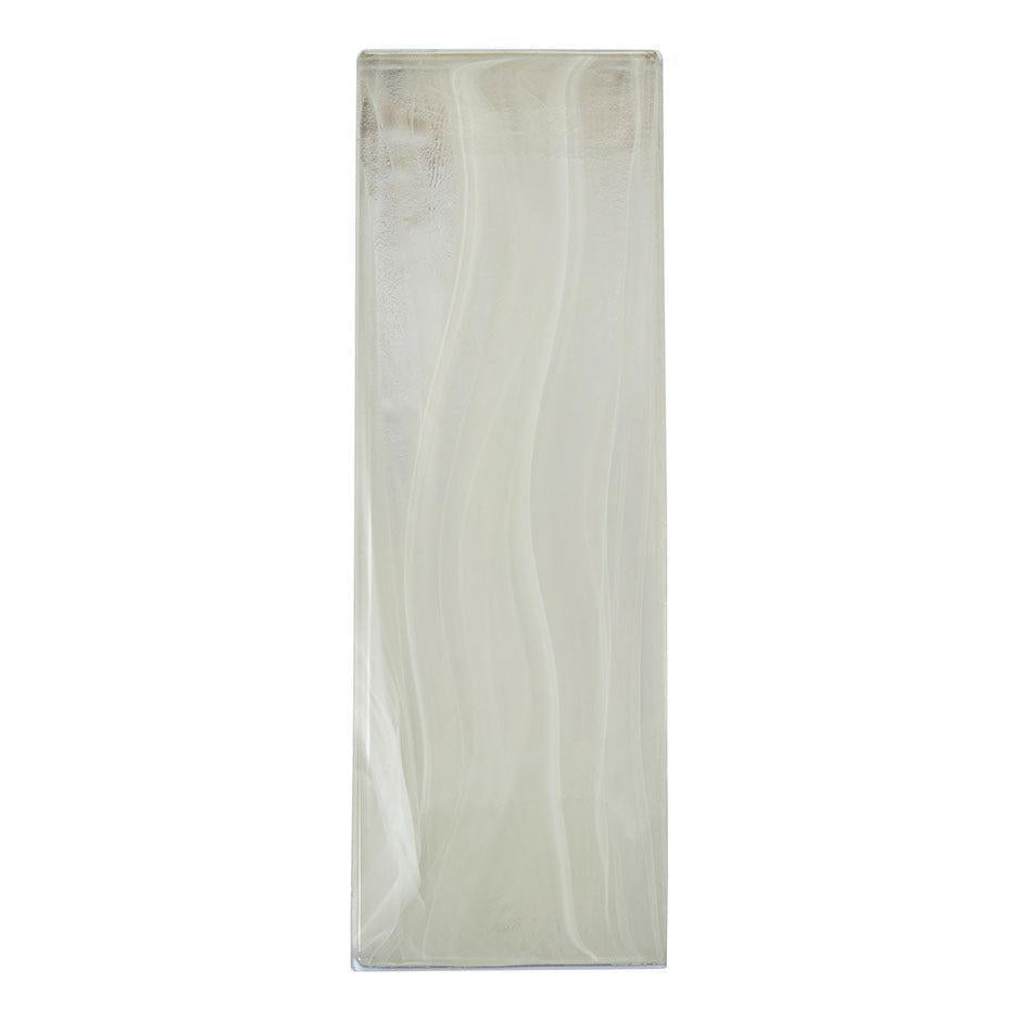 Sea Glass Platinum White 3X9 Tile | Tile Club