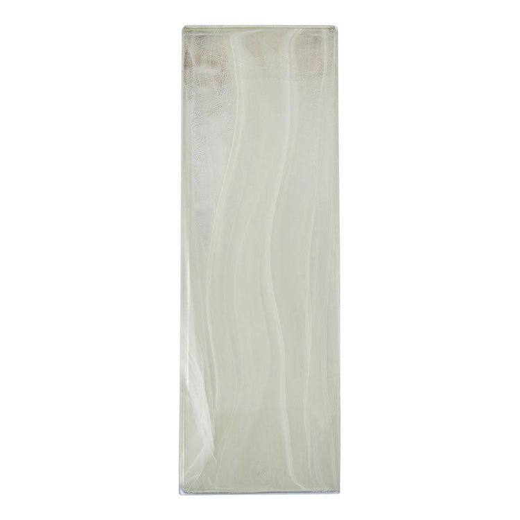 Sea Glass Platinum White 3X9 Tile | Tile Club