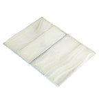 Sea Glass Platinum White 3X9 Tile | Tile Club