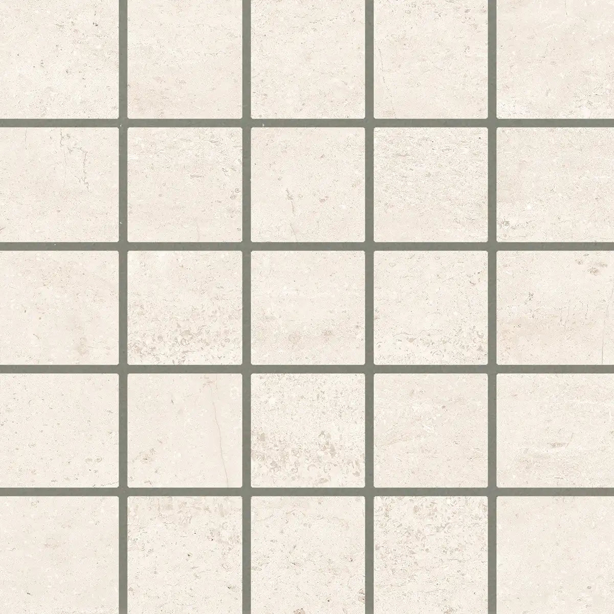 Gordes Ivory Limestone Porcelain Mosaic Tile | Tile Club