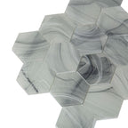 Sea Glass Hexagon Grey Mosaic Tile | Tile Club