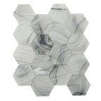 Sea Glass Hexagon Grey Mosaic Tile | Tile Club