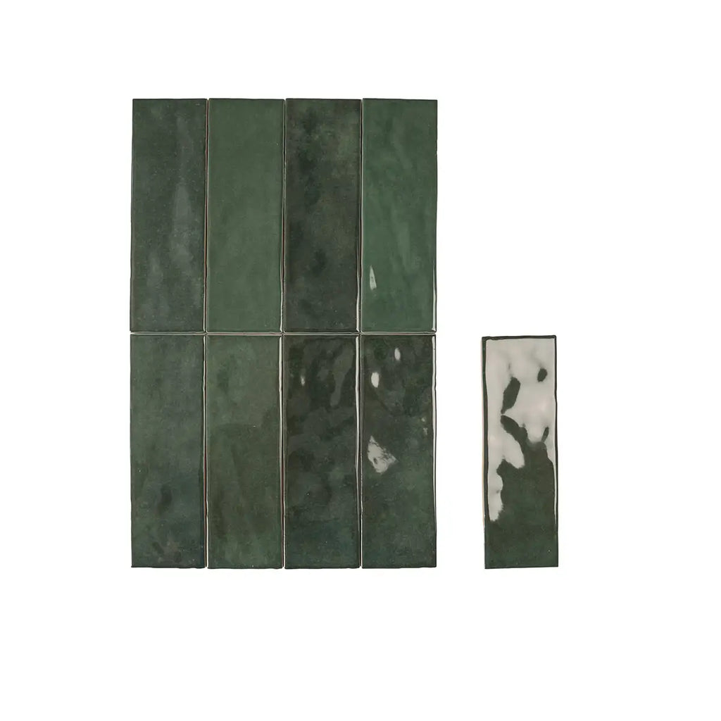 Pavillon Green Ceramic Subway Tile 2.7x8.5 | Tile Club