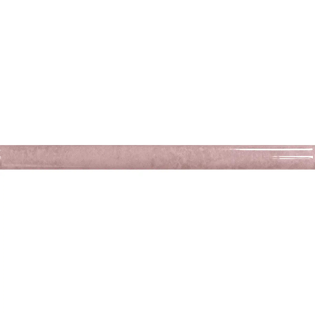 Pavillon Pink Ceramic Pencil Tile Trim | Tile Club