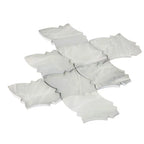 Sea Glass Louvre Platinum White Mosaic Tile | Tile Club