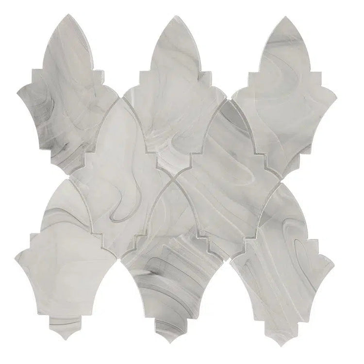 Sea Glass Louvre Grey Mosaic Tile | Tile Club