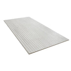 Eterica Fluted White Travertine 24x48 Porcelain Tile | Tile Club