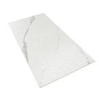 Eterica Fluted White & Gray Marbled 24x48 Porcelain Tile | Tile Club