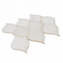 Pearl Chic White Marble & Mother Of Pearl Waterjet Mosaic Tile