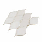 Pearl Chic White Marble & Mother Of Pearl Waterjet Mosaic Tile | Tile Club