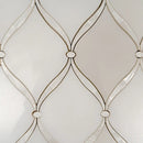 Pearl Chic White Marble & Mother Of Pearl Waterjet Mosaic Tile