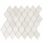 Pearl Chic White Marble & Mother Of Pearl Waterjet Mosaic Tile | Tile Club