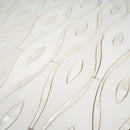 Pearl Wave White Marble & Mother Of Pearl Waterjet Mosaic Tile | Tile Club