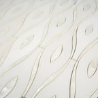 Pearl Wave White Marble & Mother Of Pearl Waterjet Mosaic Tile | Tile Club