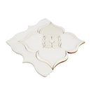 Pearl Flower White Marble & Mother Of Pearl Waterjet Mosaic Tile | Tile Club