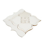 Pearl Flower White Marble & Mother Of Pearl Waterjet Mosaic Tile | Tile Club