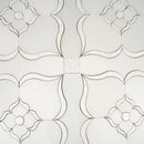 Pearl Flower White Marble & Mother Of Pearl Waterjet Mosaic Tile | Tile Club