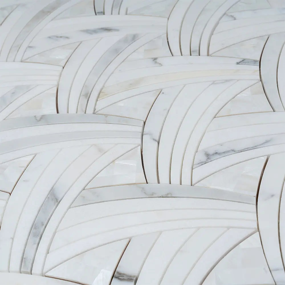 Pearl Sail Waterjet Mosaic Tile | Tile Club
