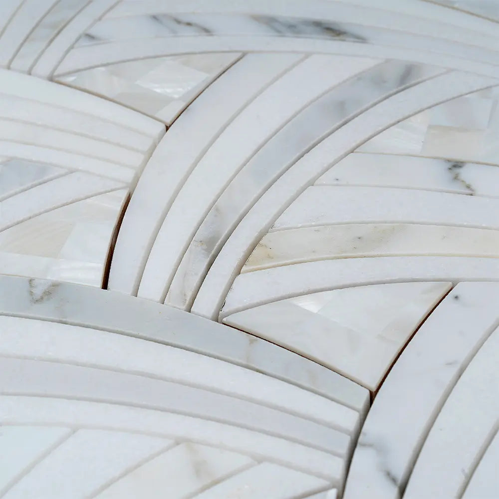 Pearl Sail Waterjet Mosaic Tile | Tile Club