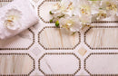 Calacatta Gold Octagon With Lagos Azul Dots | Tile Club