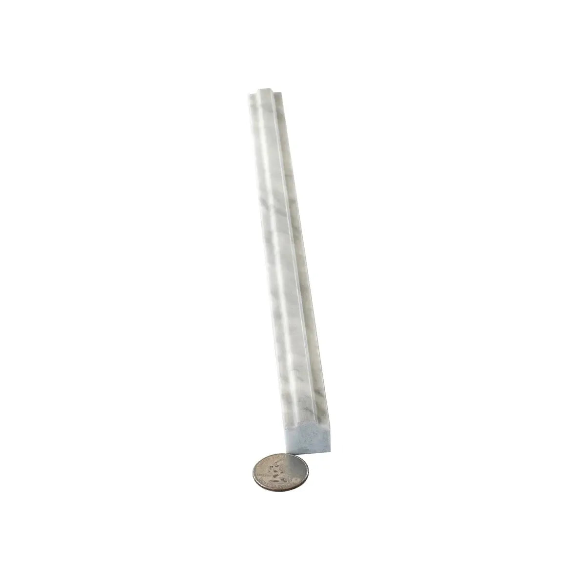 Calacatta Bluette Marble Metro Pencil Liner | Tile Club
