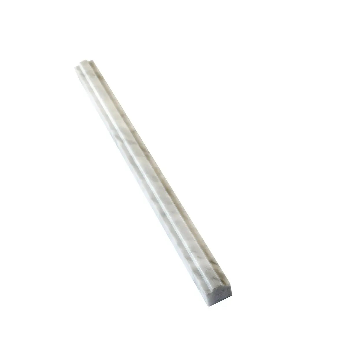Calacatta Bluette Marble Metro Pencil Liner | Tile Club