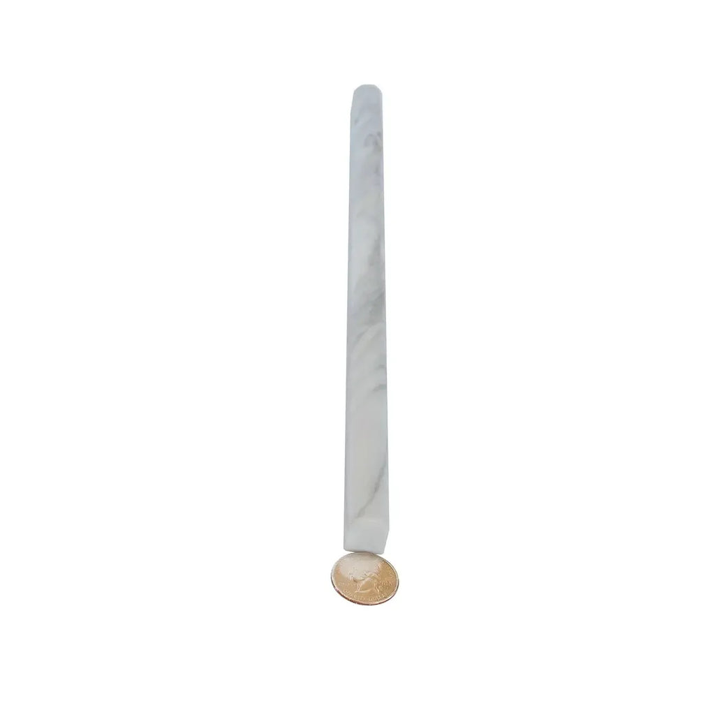 Calacatta Bluette Marble Pencil Liner Honed | Tile Club